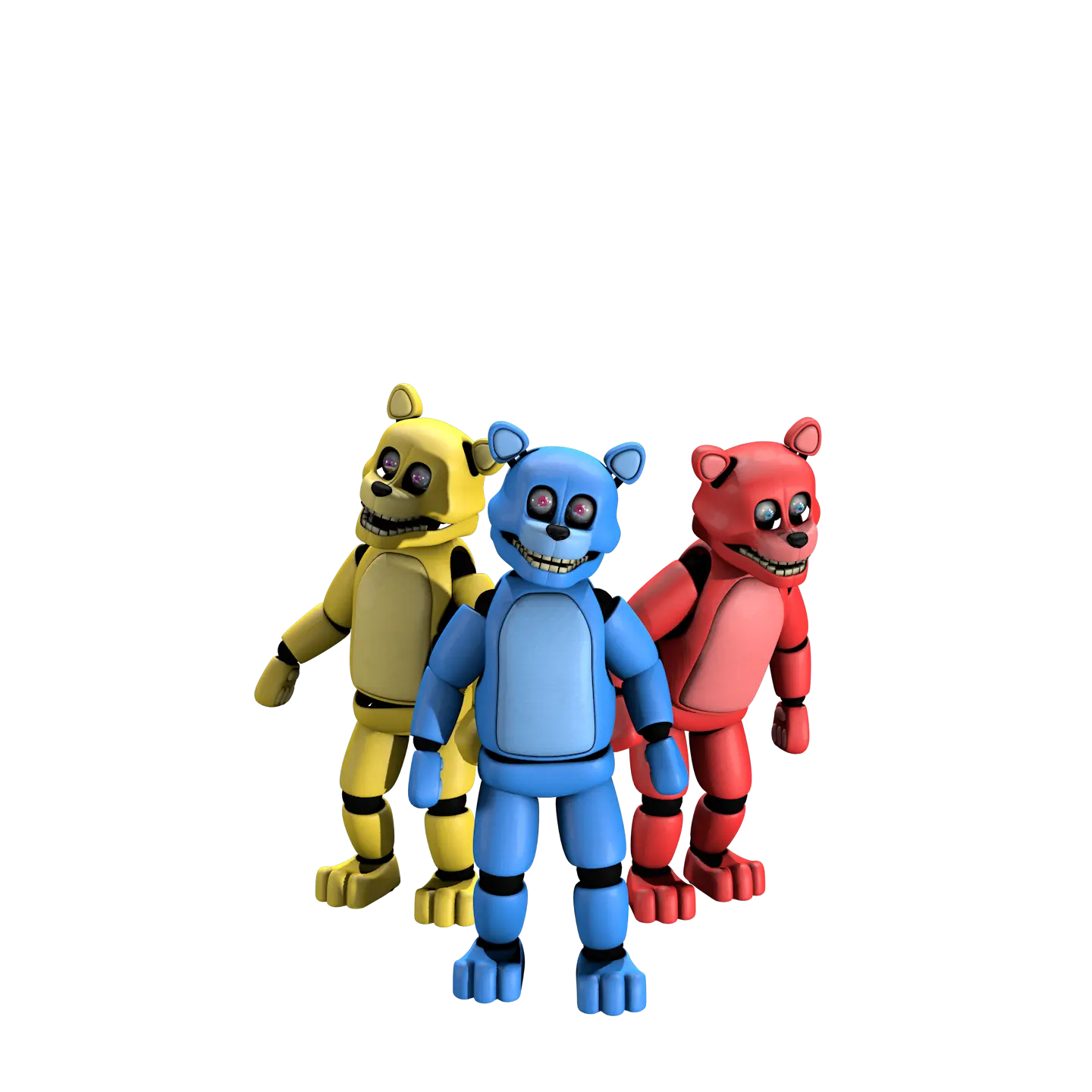 Image showing the characters Yellow/Blue/Red, The Minis 